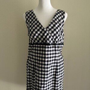Faded Glory Babydoll Dress Empire Gingham SZS Coquette Mod Vintage 90s Y2K